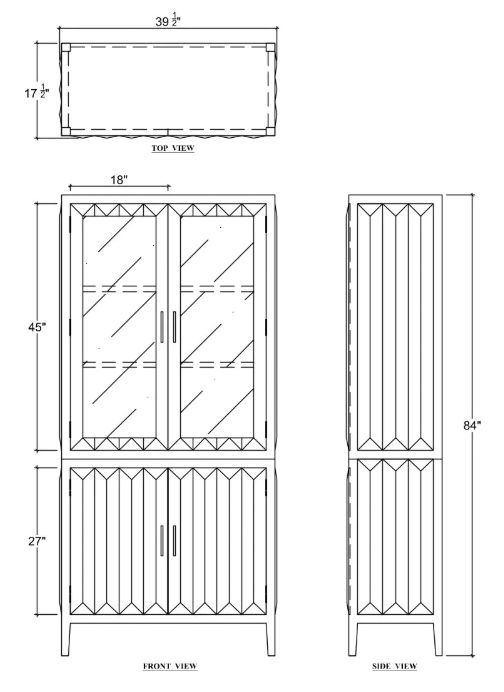 Bramble Customizable Colorado Display Cabinet-1
