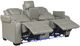 Homelegance® Apex Gray Double Power Reclining Console Loveseat-3