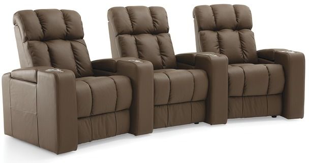 Palliser® Furniture Ovation 3-Piece Brown Theater Seating-0