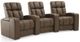 Palliser® Furniture Ovation 3-Piece Brown Theater Seating-0