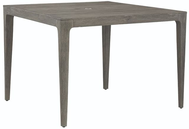 Lane Venture® Lenox Hill Quarry Gray Outdoor Aluminum Square Dining Table-0
