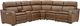 Signature Design by Ashley® Crowell 6-Piece Saddle Power Reclining Sectional with Storage Console-0