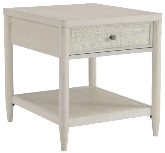 Riverside Furniture Maren White Sand Side Table-0