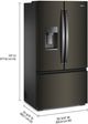 Whirlpool® 36" 23.4 Cu. Ft. Black Stainless Finish Counter Depth French Door Refrigerator with Nugget Ice-4