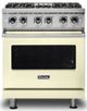 Viking® 5 Series 30" Vanilla Cream Pro Style Dual Fuel Natural Gas Range-0