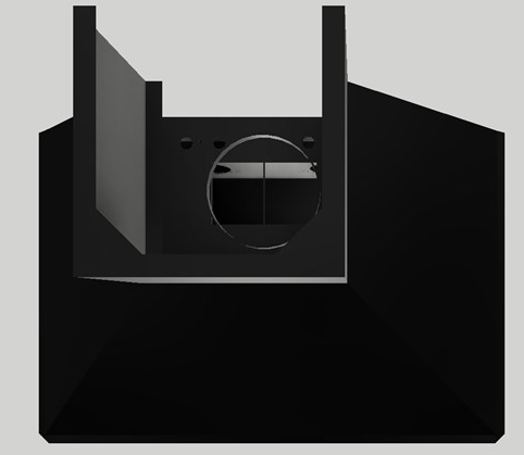 Vent-A-Hood® 42" Black Wall Hood-2