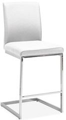 Mazin Furniture Shirelle White Counter Side Dining Chair-0