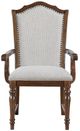 Homelegance® Rexford Cherry/Gray Arm Chair-2