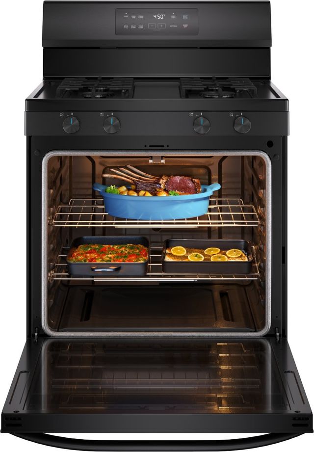Midea® 30" Black Freestanding Gas Range-3