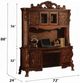 ACME Furniture Dresden Cherry Oak Executive Computer Desk with Hutch-2