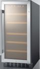 Summit® 2.2 Cu. Ft. Stainless Steel Wine Cooler-0