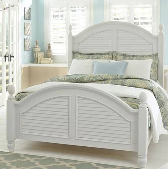 Liberty Furniture Summer House I Oyster White King Poster Bed-1