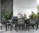 Homecrest™ Outdoor Living Customizable Mode Aluminum 44" x 88" Rectangular Outdoor Dining Table -1