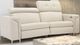 Fornirama 3333 Off-White Power Reclining Condo Sofa with Adjustable Headrest-0