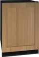 U-Line® 24" 5.7 Cubic Feet Black/Panel Ready Beverage Center-0