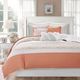 Olliix by Madison Park 6 Piece Coral King/California King Dawn Cotton Percale Reversible Coverlet Set-0