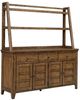 Liberty Furniture Carolina Park Amber Brown Server and Hutch-0
