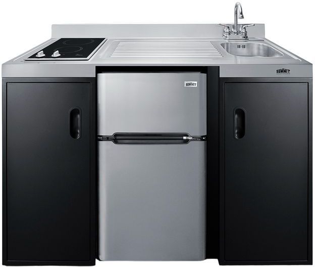 Summit® 54" Black All-in-one Kitchenette -0