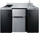Summit® 54" Black All-in-one Kitchenette -0