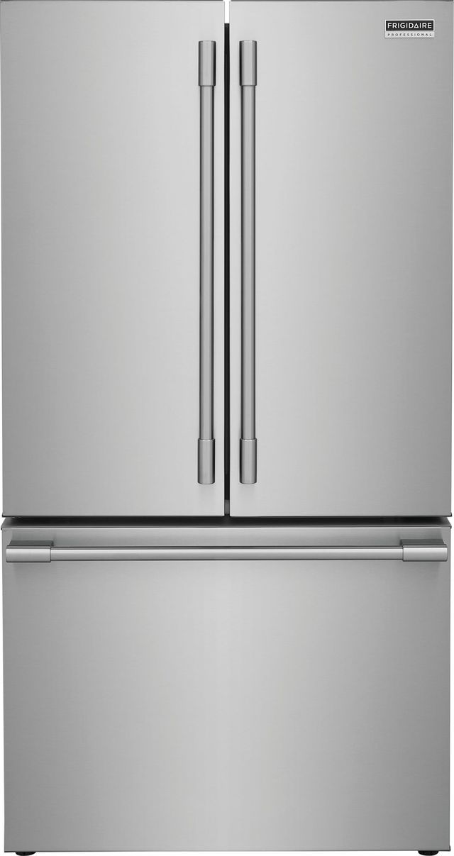 Frigidaire Professional® 36 in. 23.3 Cu. Ft. Smudge-Proof® Stainless Steel Counter Depth French Door Refrigerator-0