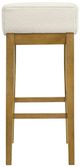 Armen Living Annikah Amber Glow/White Barstool-4