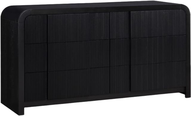 fluted black dresser Amazon.com: NOVAMAISON Black Dresser with 7 Drawer