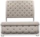 Liberty Furniture Magnolia Manor Antique White/Gray Queen Upholstered Sleigh Bed-2