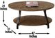 Steve Silver Co. Denise Oak Cocktail Table with Black Base-1