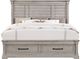 Holland House Furniture Woodbridge King Shutter Panel Storage Bed-1