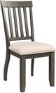 Elements International Stone Cream/Smokey Dark Ash Dining Chair-0