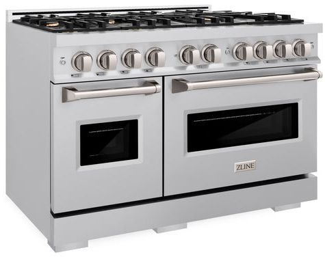ZLINE Classic 48" Satin Stainless Steel Pro Style Gas Range-2