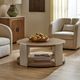 Uttermost® Maulet Natural Round Oak Coffee Table-2
