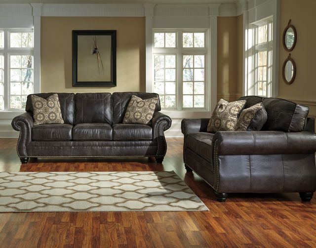 Benchcraft® Breville Charcoal Sofa-1