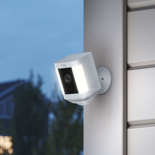 ring Black Spotlight Camera Plus Plug In -1