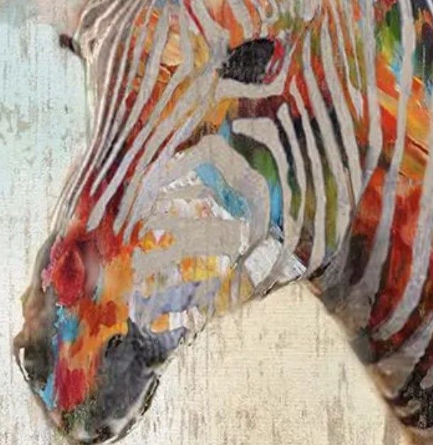 Classy Art Paint Splash Zebra by Nan Wall Art-1