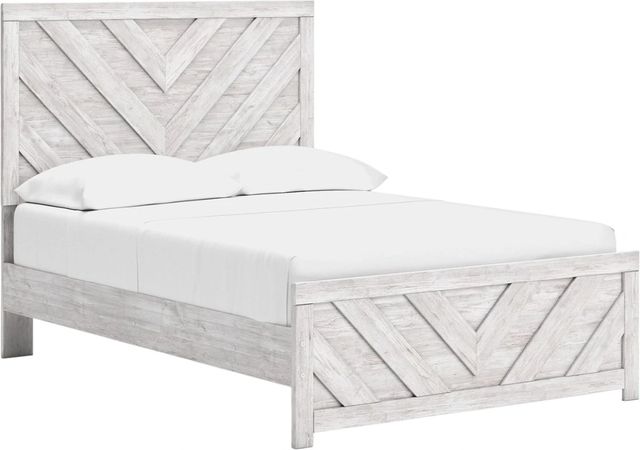 Signature Design by Ashley® Cayboni Whitewash Queen Panel Bed-0