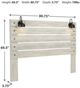 Signature Design by Ashley® Cambeck Whitewash King Panel Headboard-4
