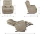 La-Z-Boy® Trouper Marble Power Rocking Recliner with Headrest and Lumbar-2