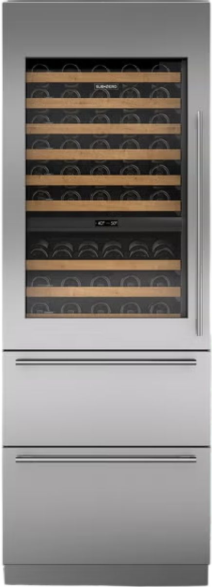 Sub-Zero® Designer Series 30" Panel Ready Left Hinge Wine Cooler with Refrigerator-0