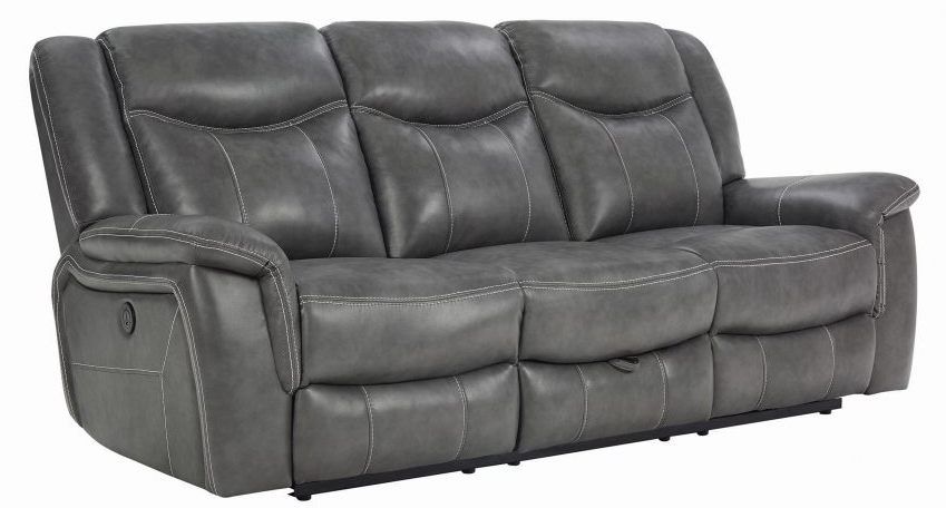 Coaster® Conrad Grey Reclining Sofa