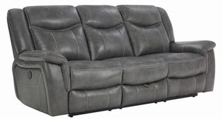 Coaster® Conrad Grey Reclining Sofa