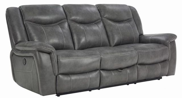Coaster® Conrad Grey Reclining Sofa-0