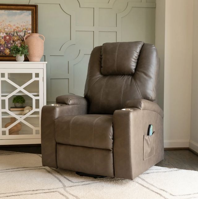 Powell® Phoenix Mushroom Power Lift Recliner-2