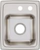 Elkay Lustertone® Classic Lustrous Satin 13" x 16" x 7-5/8" MR2-Hole Single Bowl Drop-In Sink-1