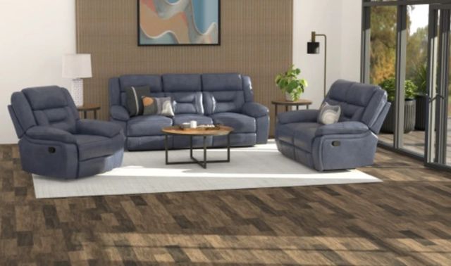 Emerald Home Declan Naval Blue Manual Reclining Sofa-1