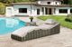 Furniture of America® Kesi Natural Fabric/Rattan/Steel Outdoor Patio Folding Daybed Bed-1