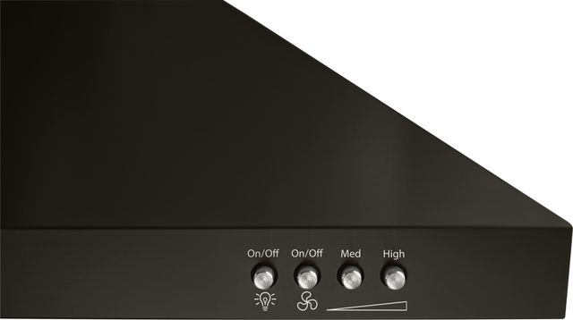 Whirlpool® 36" Black Stainless Wall Mount Range Hood-4