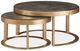 Century® Grand Tour Furniture Lunsford 2-Piece Burnished Gold/Graphite Nesting Cocktail Table Set-0