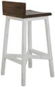 International Furniture Direct Pueblo Brown/White 24" Counter Stool-3