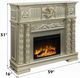 ACME Furniture Vendom Gold Patina Fireplace-2